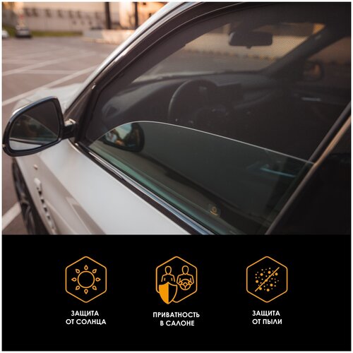 TROKOT / Автошторки PREMIUM на Mazda Demio (4) (DJ) (2014-2019) (правый руль) Хэтчбек 5 дв, Комплект на заднюю полусферу из 3 экранов