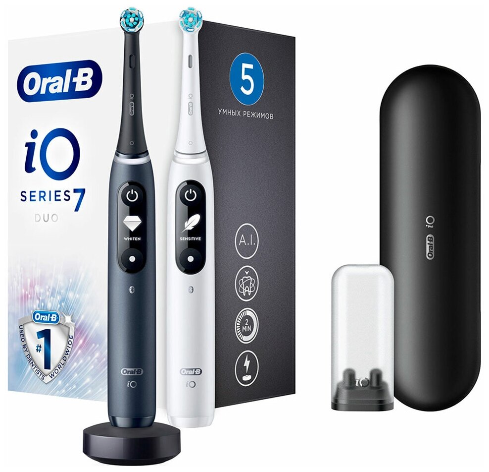 Braun Oral-B iO 7 Duo iOM7d.2H2.2BD Black/White