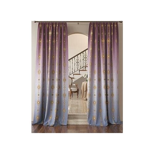 фото Комплект штор томдом квенриот (бруснично-синий)