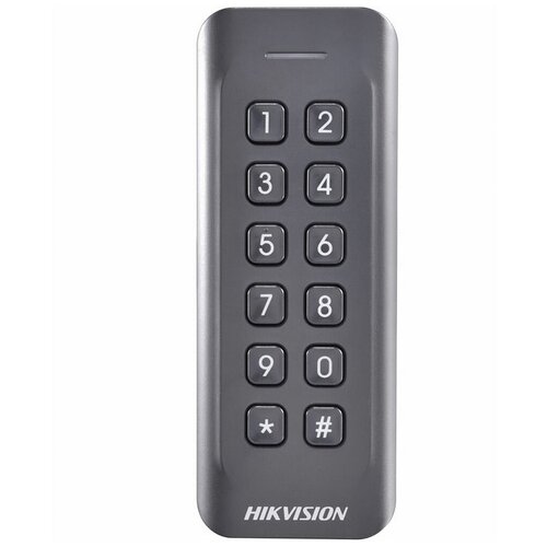 Считыватель Mifare карт Hikvision DS-K1802MK с механической клавиатурой