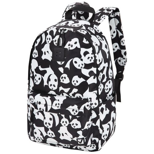Рюкзак/ранец/портфель школьный/для мальчика / девочки Brauberg Positive универсальный, потайной карман, Pandas, 42х28х14 см рюкзак brauberg рюкзак pandas потайной карман