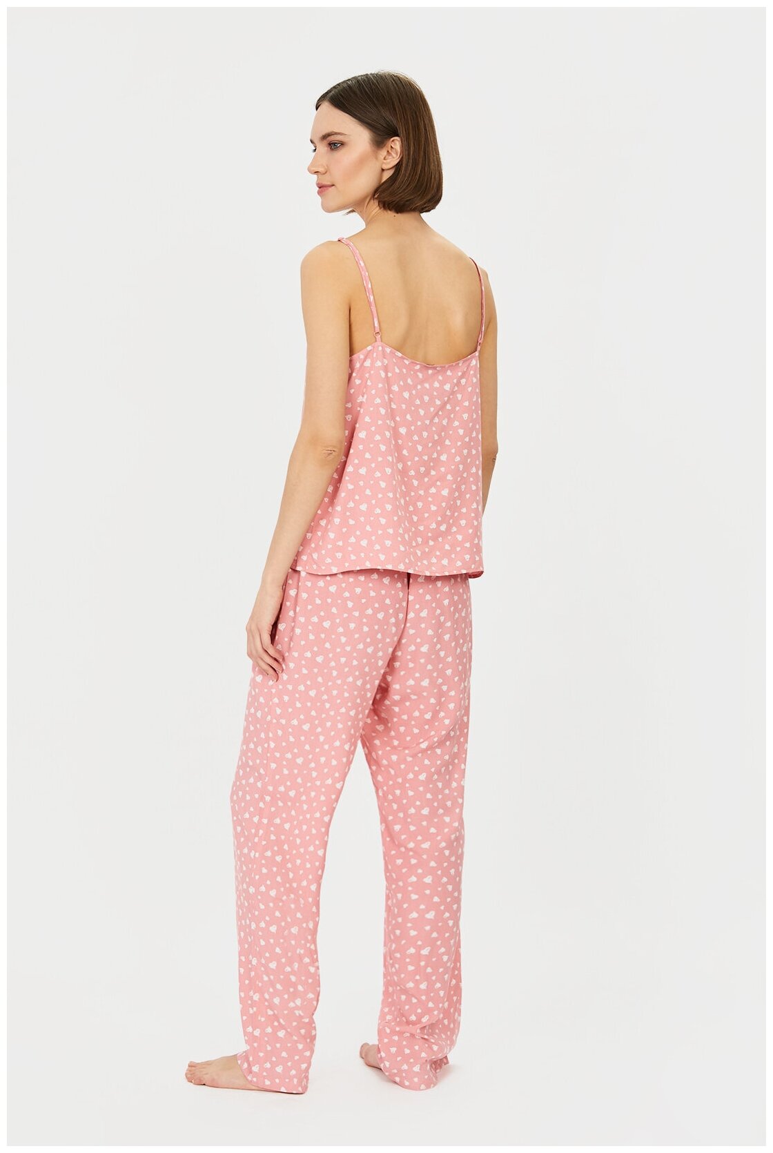 Пижама BAON Пижама с топом и брюками Baon B381006, размер: XL, розовый - фотография № 2