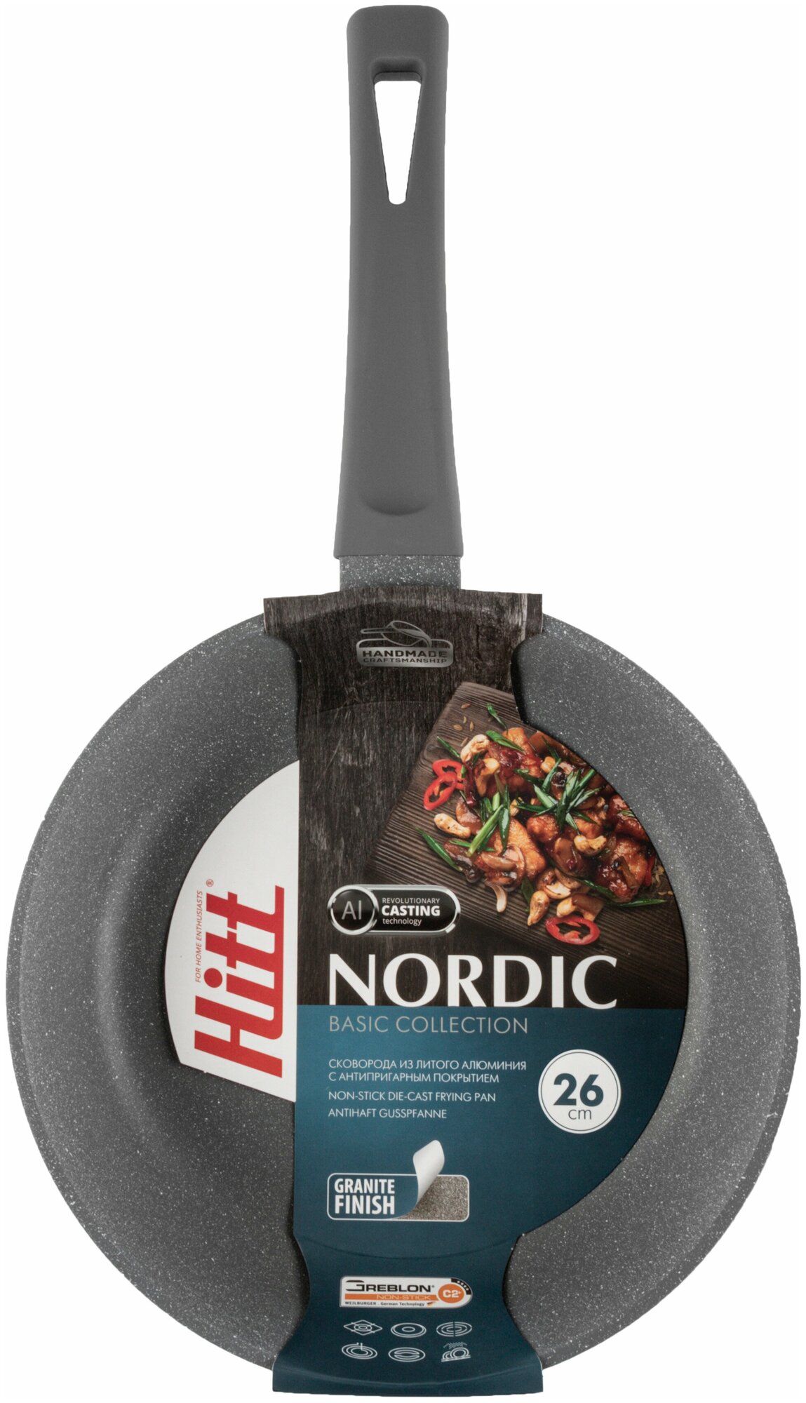 Сковорода Hitt Nordic 26 см HN1026
