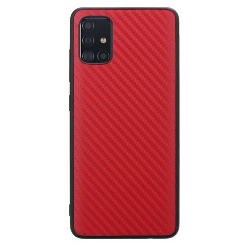 фото Накладка g-case carbon для samsung galaxy a51 sm-a515f, красная