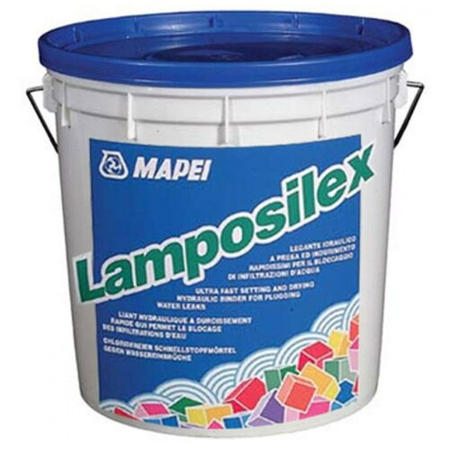 Гидропломба Mapei Lamposilex 5 кг гидропломба для остановки водопритоков ceresit cx 1 2 кг
