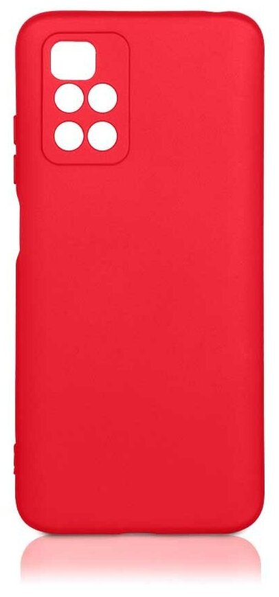 Чехол DF для Xiaomi Redmi 10 / 10 Prime с микрофиброй Silicone Black xiOriginal-24 - фото №1