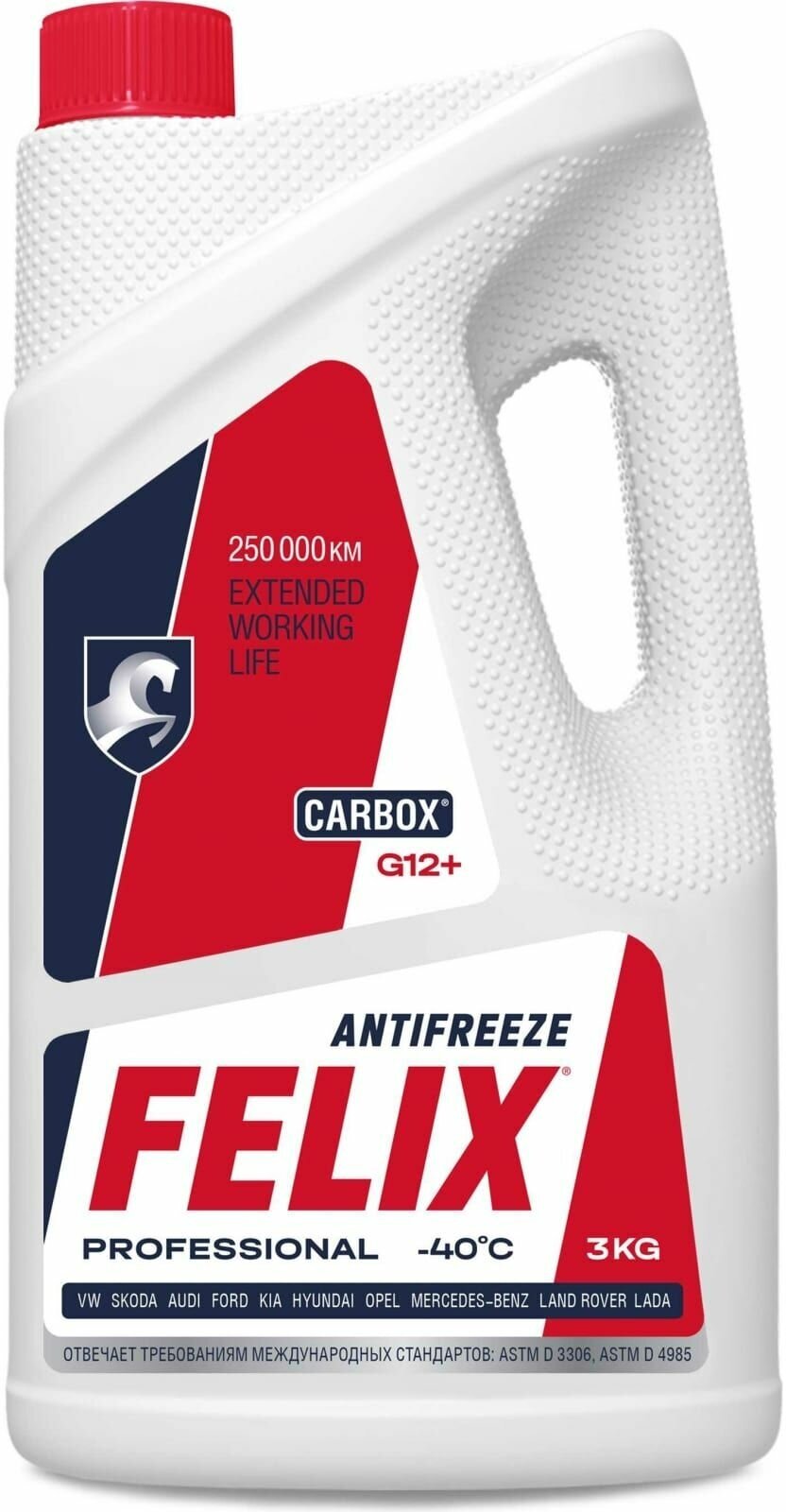 Антифриз Felix Carbox 3 Kg Готовый Красный -40 G12+ Felix арт. 430206326