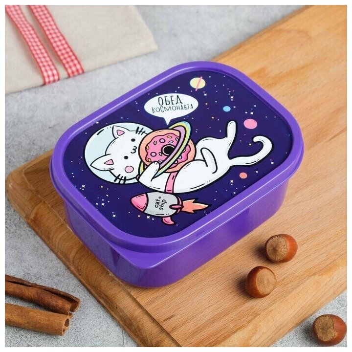 Ланч-бокс "Кот в космосе", 0.5 л