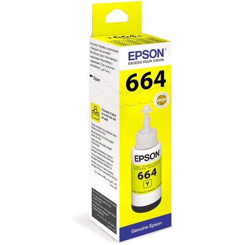 Чернила Epson C13T66444A, 7500 стр, желтый