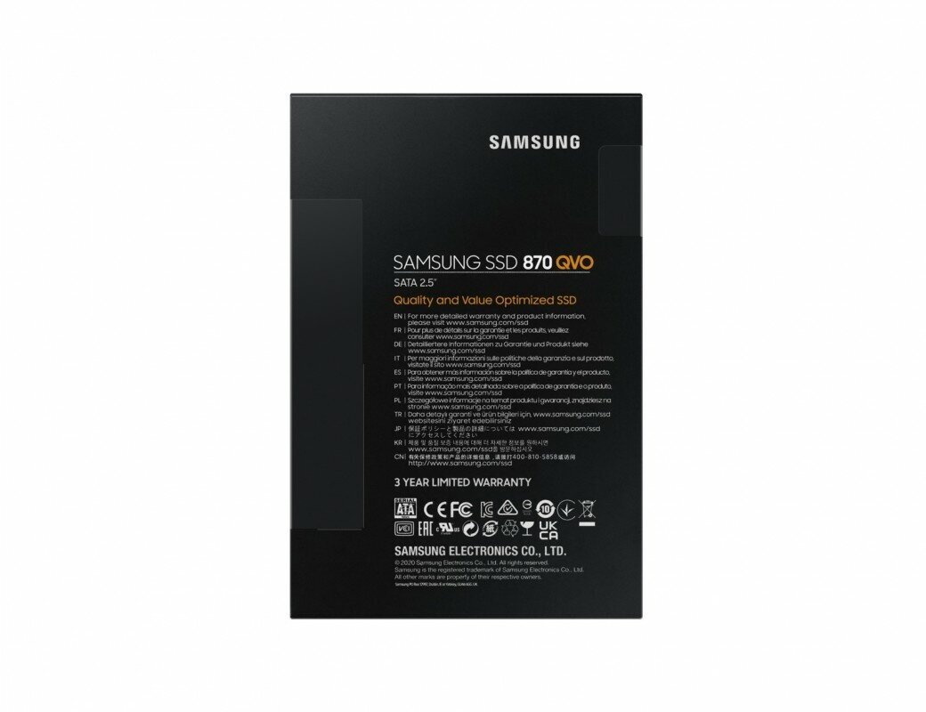 Твердотельный накопитель Samsung 870 QVO 1 ТБ SATA MZ-77Q1T0BW - фотография № 9