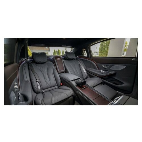 Подушка на подголовник из Алькантары (антрацит)