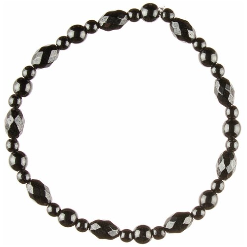 фото Браслет darifly "гранённый черный гематит"