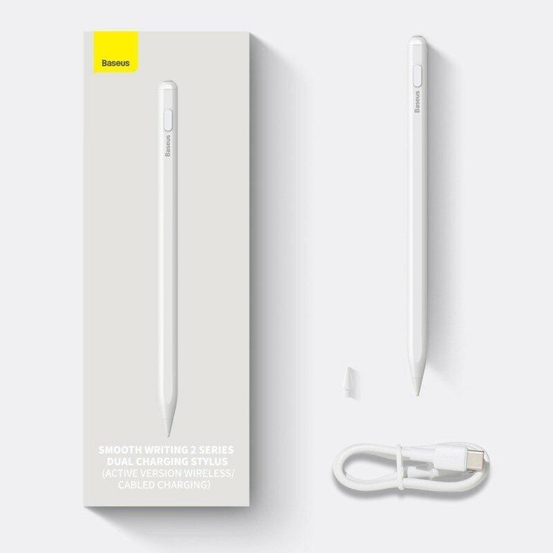 Стилус Baseus, Smooth Writing 2 Series, Dual Charging Stylus (Active Wireless Version/Cabled Charging), SXBC080102