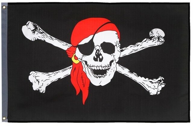 Флаг "Пираты" , 90 х 150 см, полиэстер 9273404