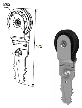 Окончание пружины растяжения верхнее, DHz15001 - DoorHan