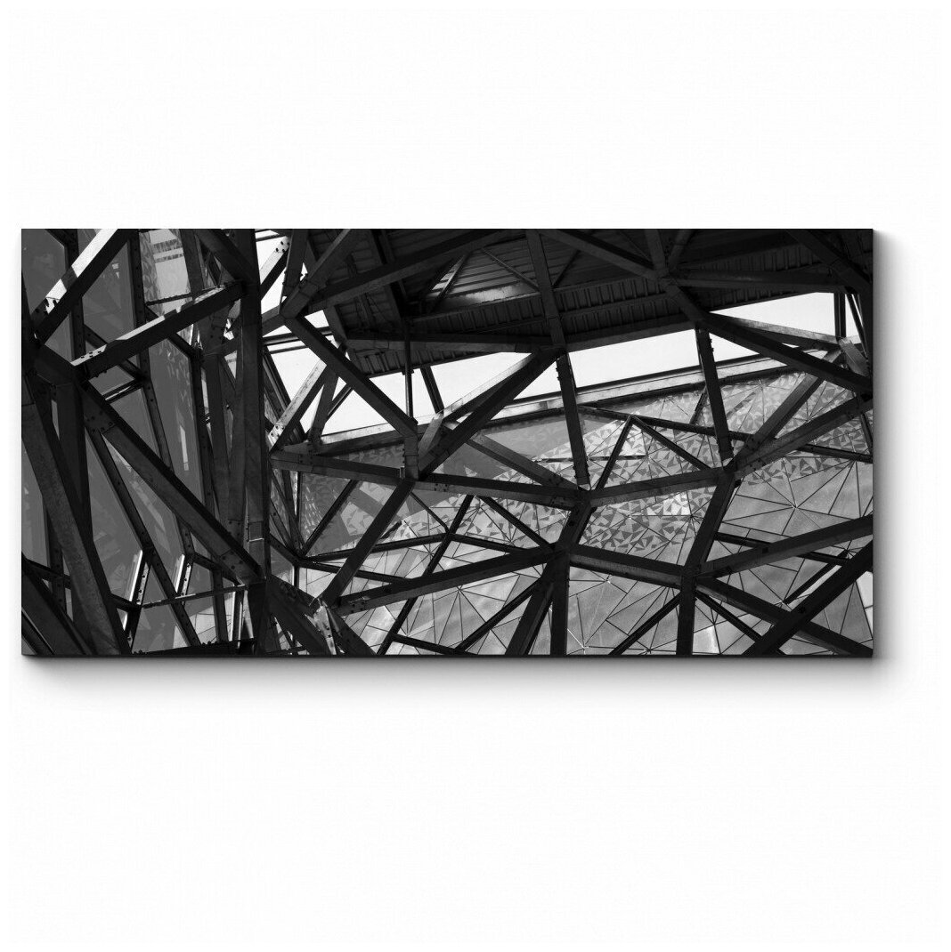 Модульная картина Металл и стекло 70x35