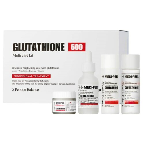 Набор против пигментации MEDI-PEEl Bio-Intense Gluthione 600 (4 ед) крем против пигментации с глутатионом medi peel bio intense glutathione white cream 50 мл