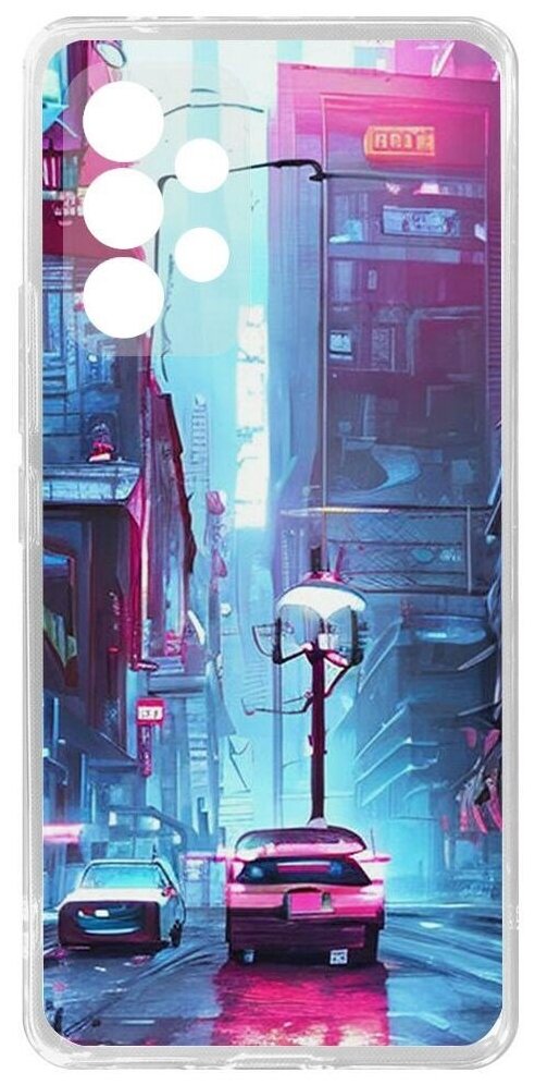 Чехол-накладка Krutoff Clear Case Киберпанк Улица для Samsung Galaxy A53 5G (A536)