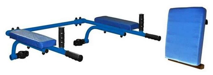 Брусья откидные со спинкой для ДСК Юный Атлет, синий