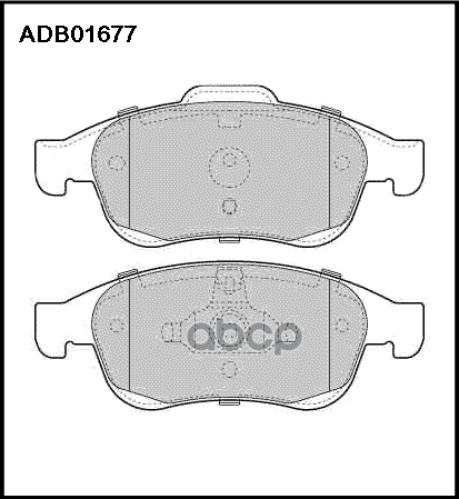 Колодки Тормозные Передние ALLIED NIPPON арт. ADB01677