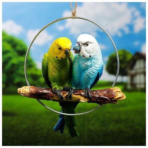 Хорошие сувениры Подвесной декор Пара попугаев 18,5х6,5х22см