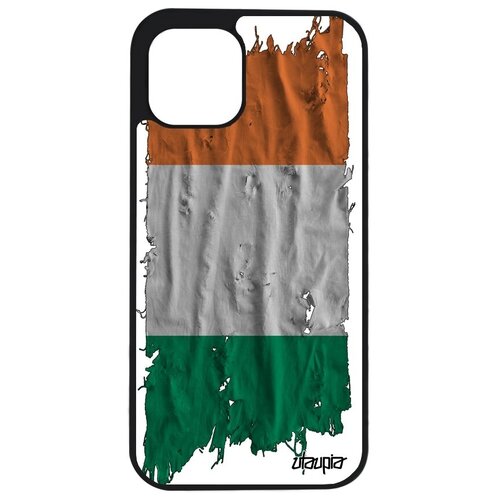 фото Необычный чехол на мобильный // iphone 12 // "флаг ирландии на ткани" стиль страна, utaupia, белый