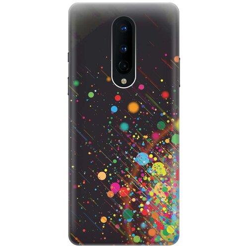 фото Ультратонкий силиконовый чехол-накладка для oneplus 8 с принтом "яркое настроение" gosso