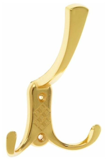 Крючок мебельный KM304GP, трёхрожковый, цвет золото 1866207