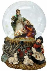 Снежный шар - уотерболл святое семейство, 6.5х5х5 см, Sigro 50-1069-пастушки