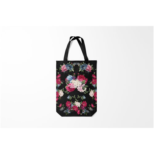 фото Сумка-шоппер / 31х42 см / k pop / big bang flower road burnettie