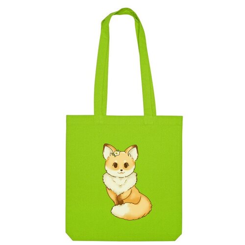 Сумка шоппер Us Basic, зеленый сумка милая лисичка лиса подарок девочке бежевый