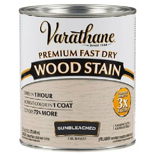 Масло Varathane Fast Dry быстросохнущее тонирующее цвет выбеленное дерево 0.946 л