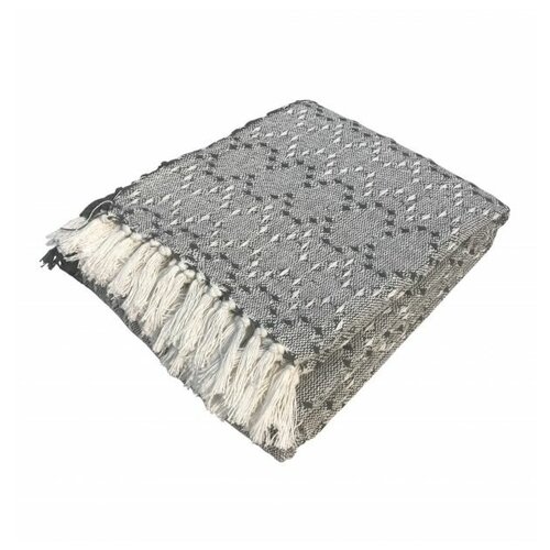 Покрывало Мираж 180х220 / серый, белый