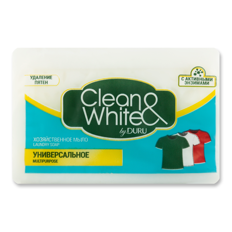 Хозяйственное мыло Clean&White Универсальное, 4 шт по 120 г - фотография № 9