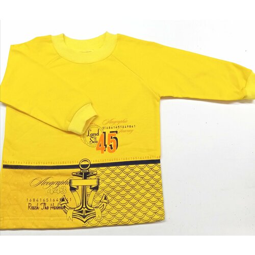 Толстовка ПАПА МАМА, размер 26/98, желтый