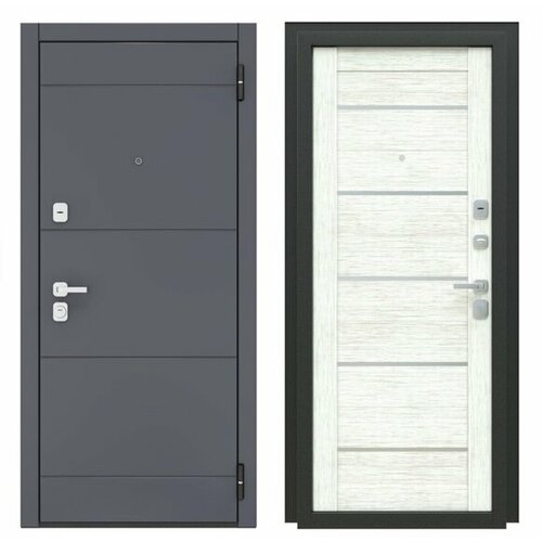 Входная дверь для квартиры Концепт 7041 ЛБЖ/БЛ 96 левая светлая панель