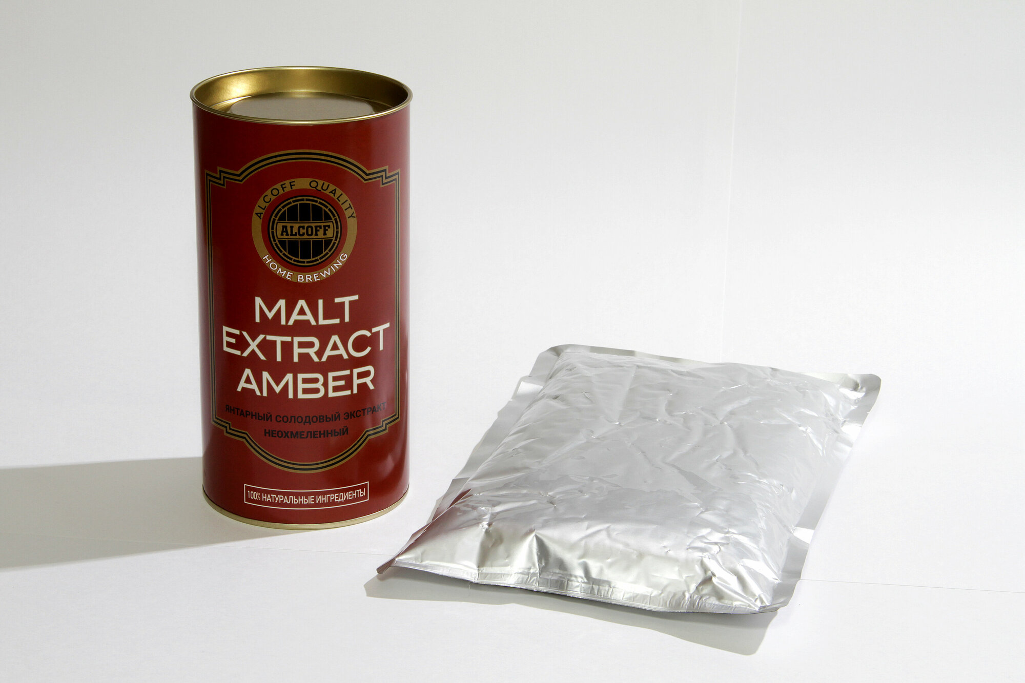 Неохмелённый экстракт Alcoff "MALT EXTRACT AMBER" янтарный, 1.7 кг