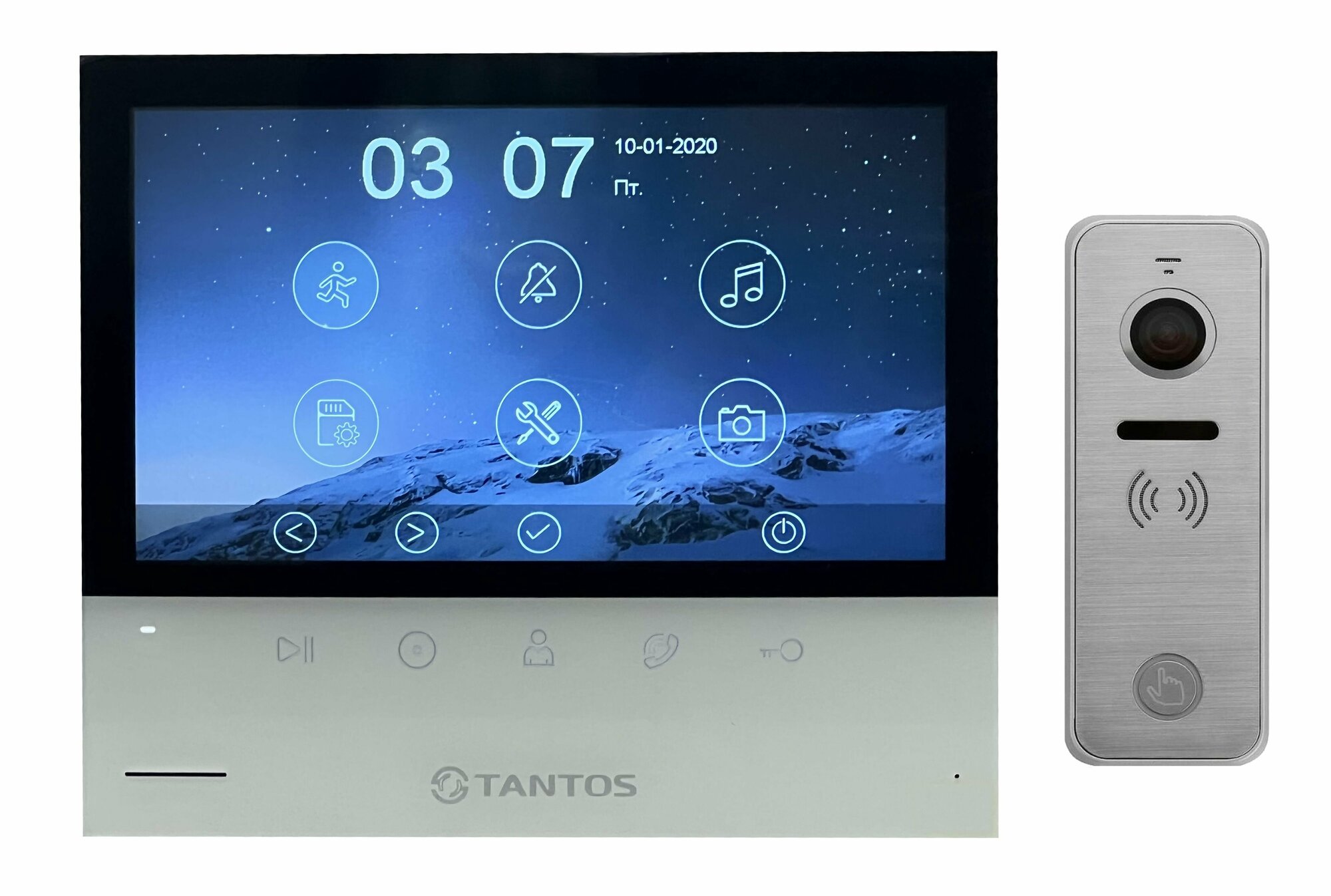 Tantos Selina HD M и iPanel 2 HD + (Metal) (комплект многофункционального домофона HD 7