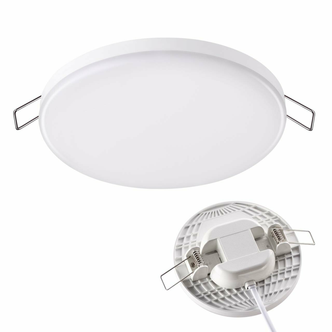 Светильник Novotech 358143, LED, 18 Вт, 3000, теплый белый, цвет арматуры: белый, цвет плафона: белый - фотография № 6