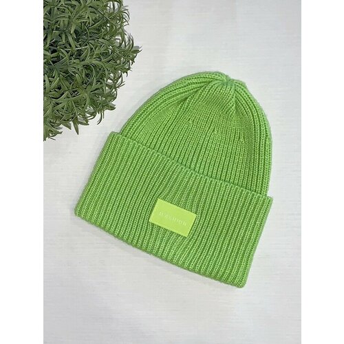 фото Шапка бини ferz рута, размер 56/58, зеленый