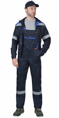 Спецодежда сириус мужской летний рабочий костюм Титан синий куртка полукомбинезон (Размер 56-58 рост 170-176)