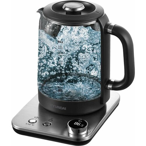 Чайник электрический Hyundai HYK-G5401 серыйсеребристый 5490₽