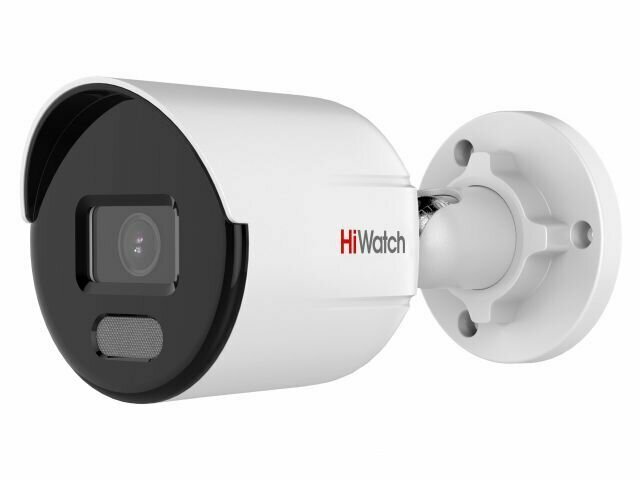 HiWatch DS-I450L(C)(2.8mm) 4Мп уличная цилиндрическая IP-камера с LED-подсветкой до 30м и технологией ColorVu