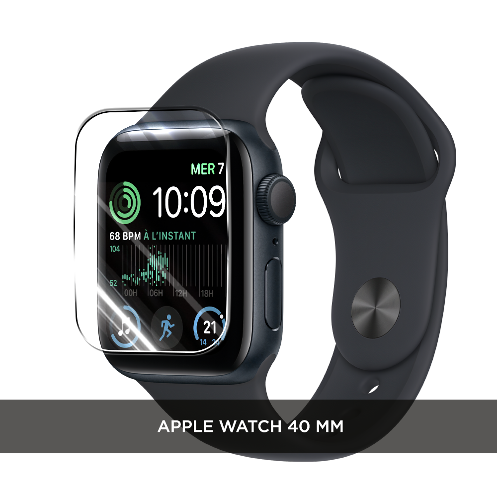 Гидрогелевая противоударная защитная пленка для Apple Watch 40 mm / Эпл Watch 40 mm