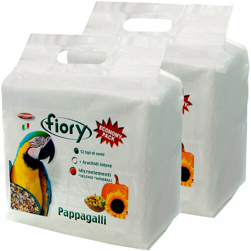 FIORY PAPPAGALLI — Фиори корм для крупных попугаев (2,8 кг х 2 шт) fiory pappagalli фиори корм для крупных попугаев 700 гр х 2 шт