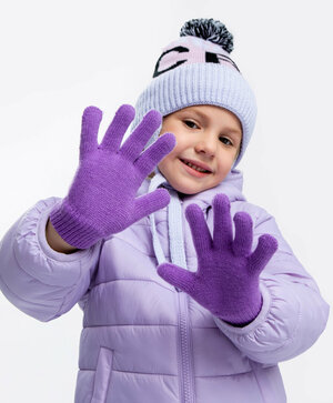 Перчатки Button Blue, размер 12, фиолетовый
