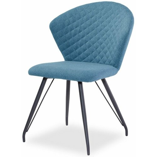 Стул DE Pranzo LIRA Антрацит (AN)/Голубой (DM20)