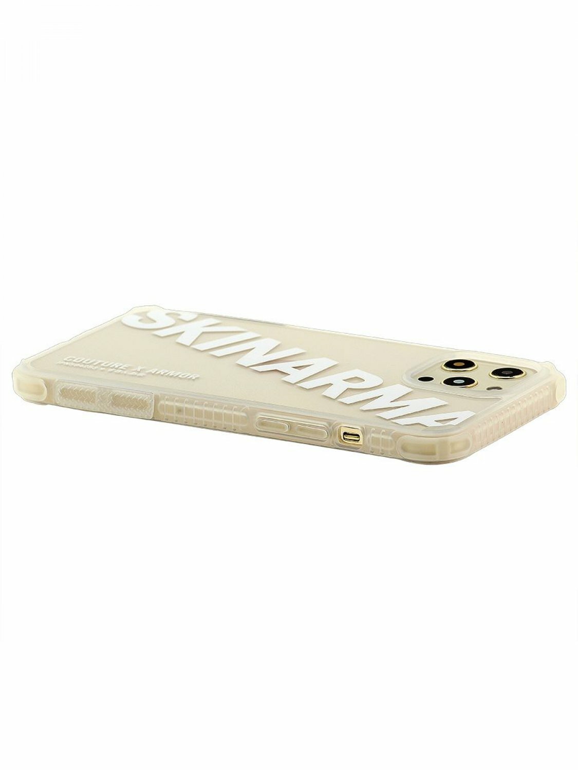 Чехол для iPhone 12 Pro Max Skinarma Keisha White, противоударная пластиковая накладка с рисунком, силиконовый бампер с защитой камеры