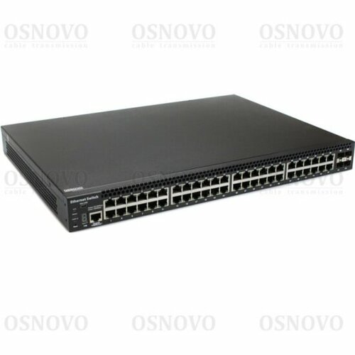 Управляемый (L2+) коммутатор Osnovo SW-74804/L коммутатор управляемый nst ns sw 48g4g l gigabit ethernet на 48 rj45 4 x ge sfp порта порты 48 x ge 10 100 1000base t 4 x ge sfp 1000base x