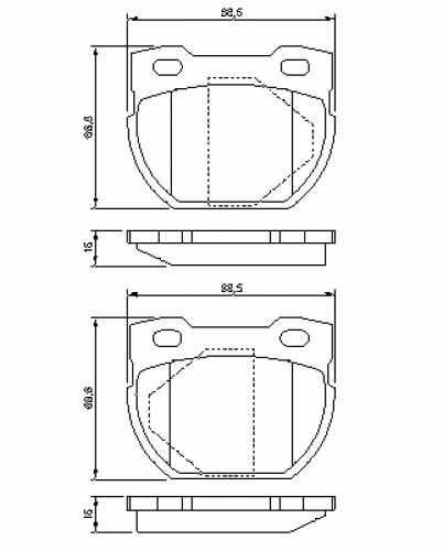 Тормозные колодки Bosch - фото №12